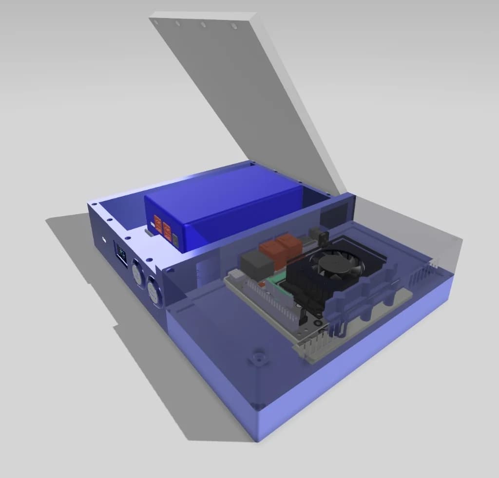 PULSE Server 3D render showing internal components